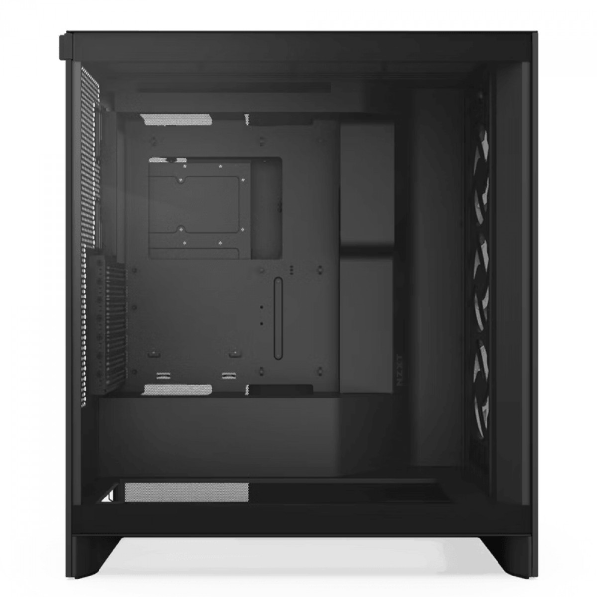 Gabinete NZXT H7 Flow RGB, Mid Tower, Vidro Temperado, E-ATX, Com 3 Fans, Preto, CM-H72FB-R1 - Imagem 2