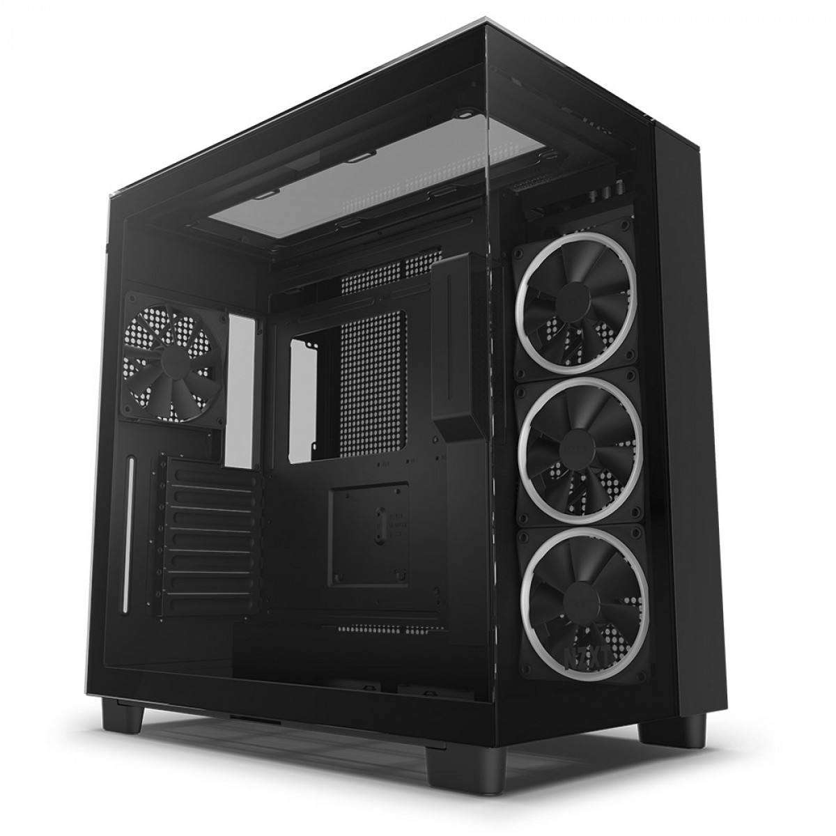 Gabinete Gamer NZXT H9 Elite, Mid Tower, Vidro Temperado, Preto, ATX, 4 Fans (3 com RGB) - CM-H91EB-01