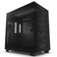 Gabinete Gamer NZXT H9 Flow, Mid Tower, Vidro Temperado, Preto, ATX, 4 Fans sem RGB - CM-H91FB-01