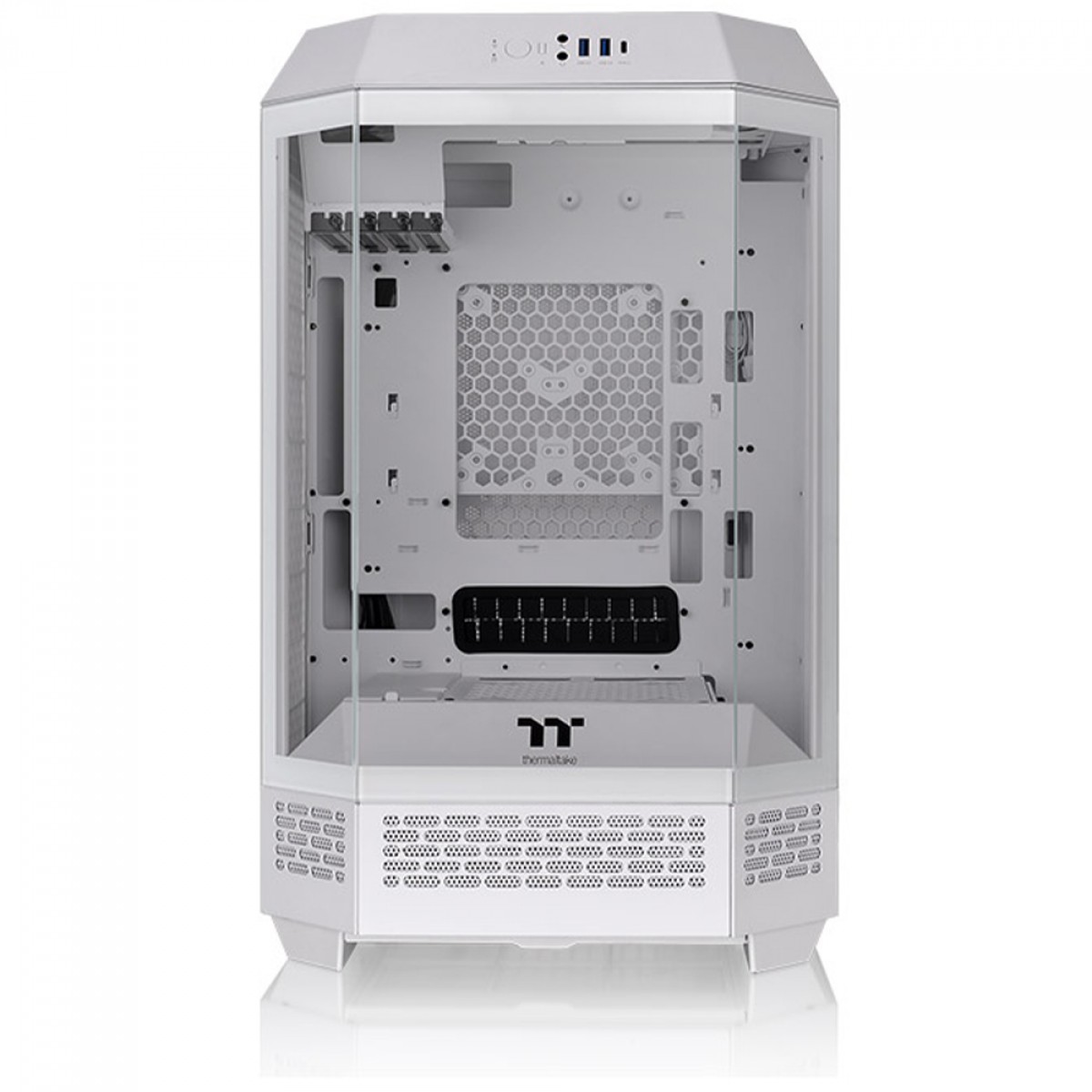 Gabinete The Tower 300 Thermaltake Branco, Vidro Temperado, mATX, Com 2 Fans - CA-1Y4-00S6WN-00 - Imagem 3