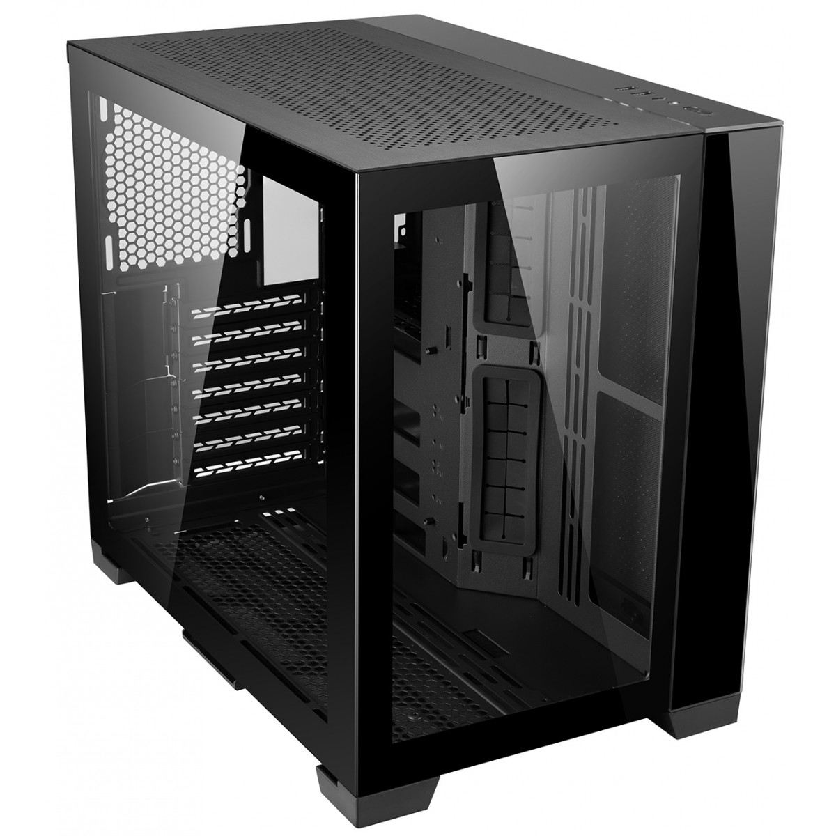 Gabinete Gamer Lian Li O11 Dynamic Mini Preto, Vidro Temperado, Black, ATX, Suporte Fonte SFX - O11DMINI-X - Imagem 2