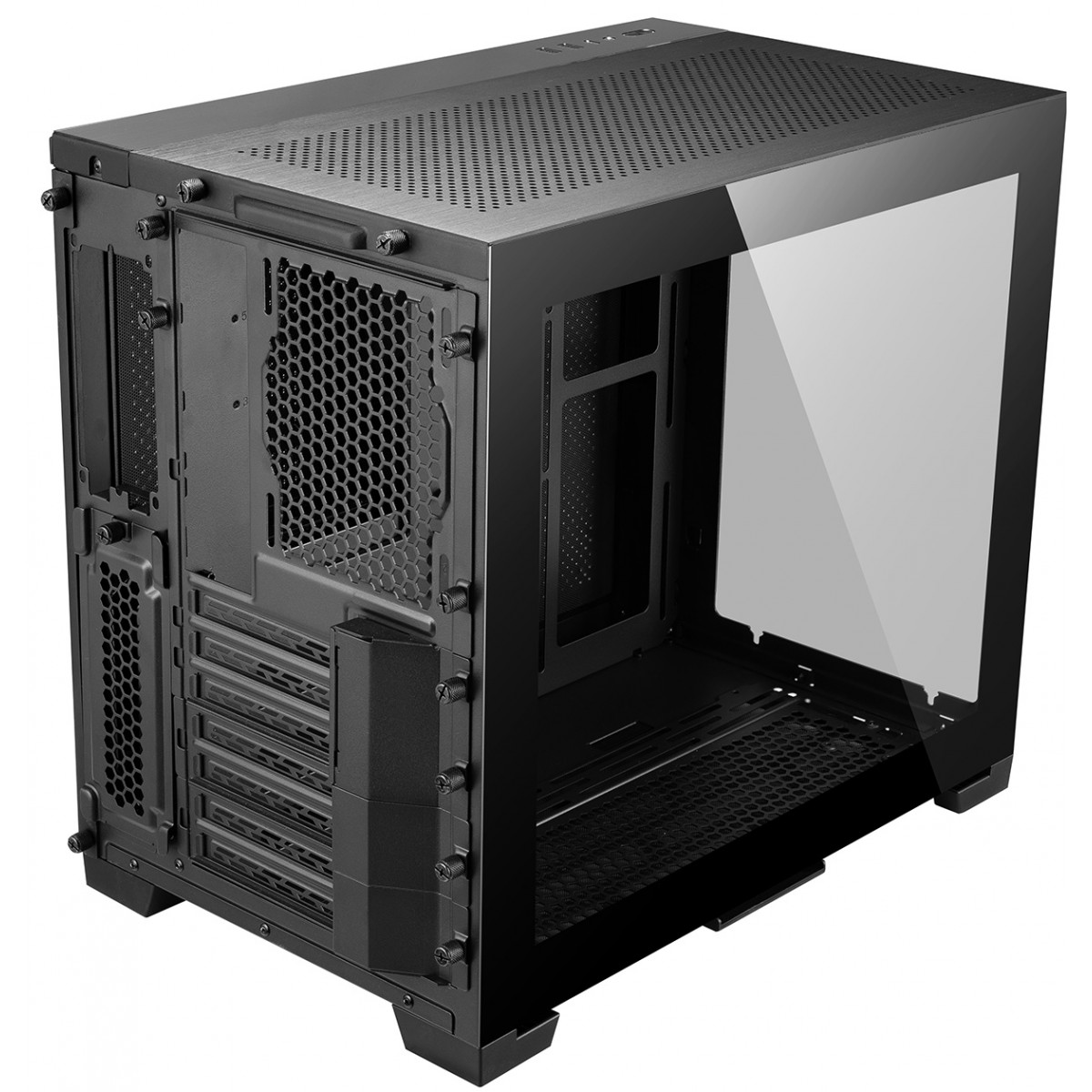 Gabinete Gamer Lian Li O11 Dynamic Mini Preto, Vidro Temperado, Black, ATX, Suporte Fonte SFX - O11DMINI-X - Imagem 7