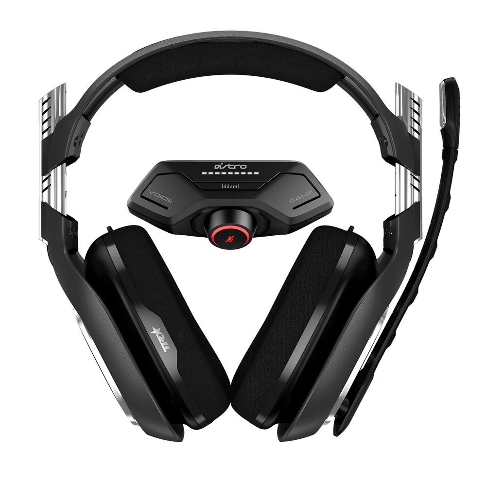 Headset Gamer Astro A40 TR + MixAmp M80 Gen 4 para Xbox One, PC e Mac - Preto/Vermelho - 939-001808
