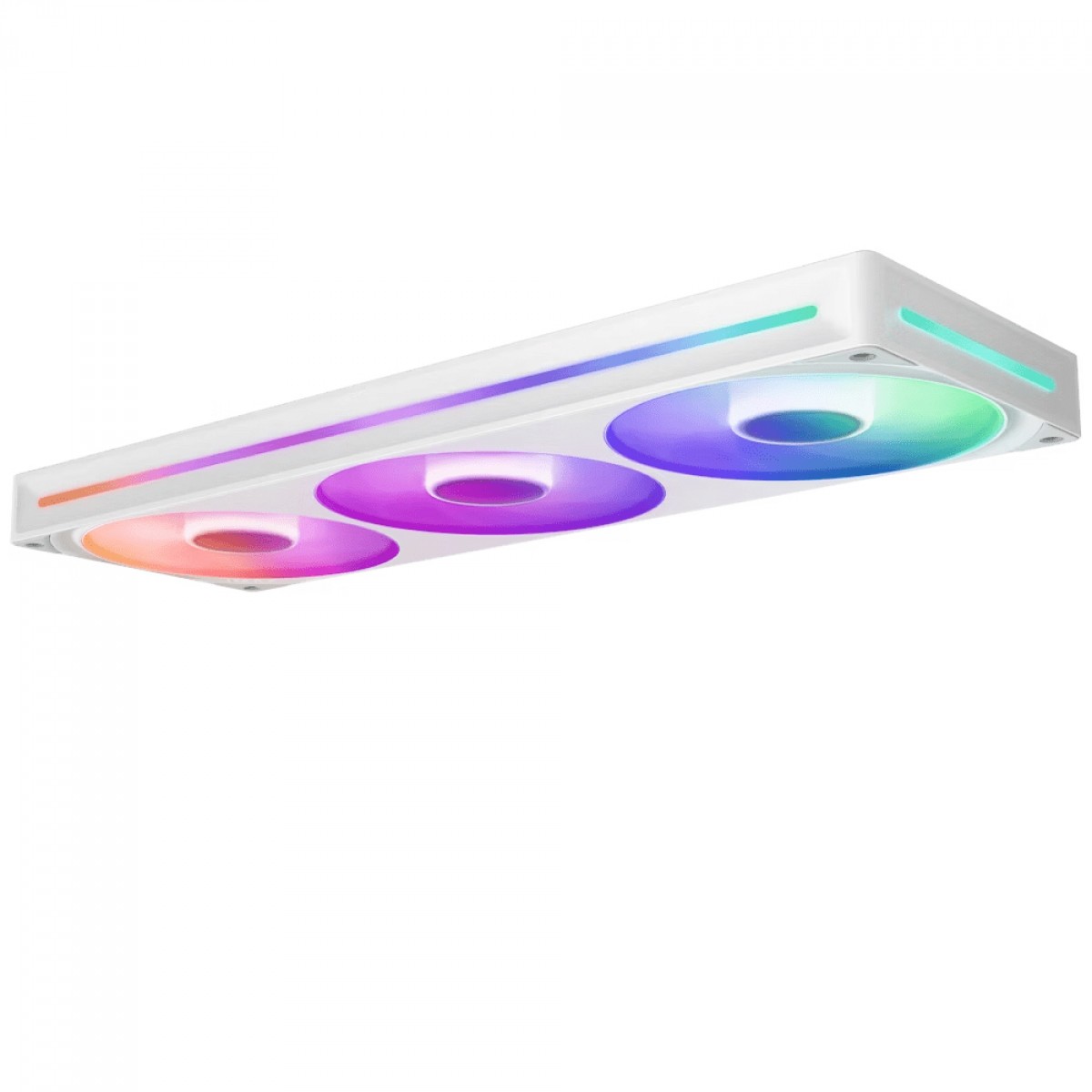 Kit Fan 360mm NZXT F360 RGB Core, 3 Ventoinhas De 120mm, Single-Frame, Branco, RF-U36HF-W1 - Imagem 2