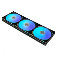 Kit 3x Coolers para Gabinete Lian Li UNI FAN AL120 V2 Preta, ARGB, 120mm, Hidráulico, 2000RPM, 77 CFM - UF-AL120V2-3B