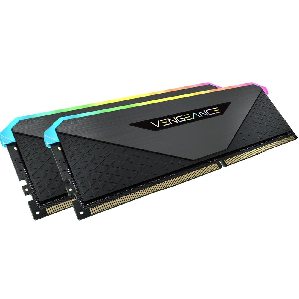 Memória Corsair Vengeance RT, RGB, 16GB (2x8GB), 3200MHz, DDR4, CL16, Preto - CMN16GX4M2Z3200C16 - Imagem 4