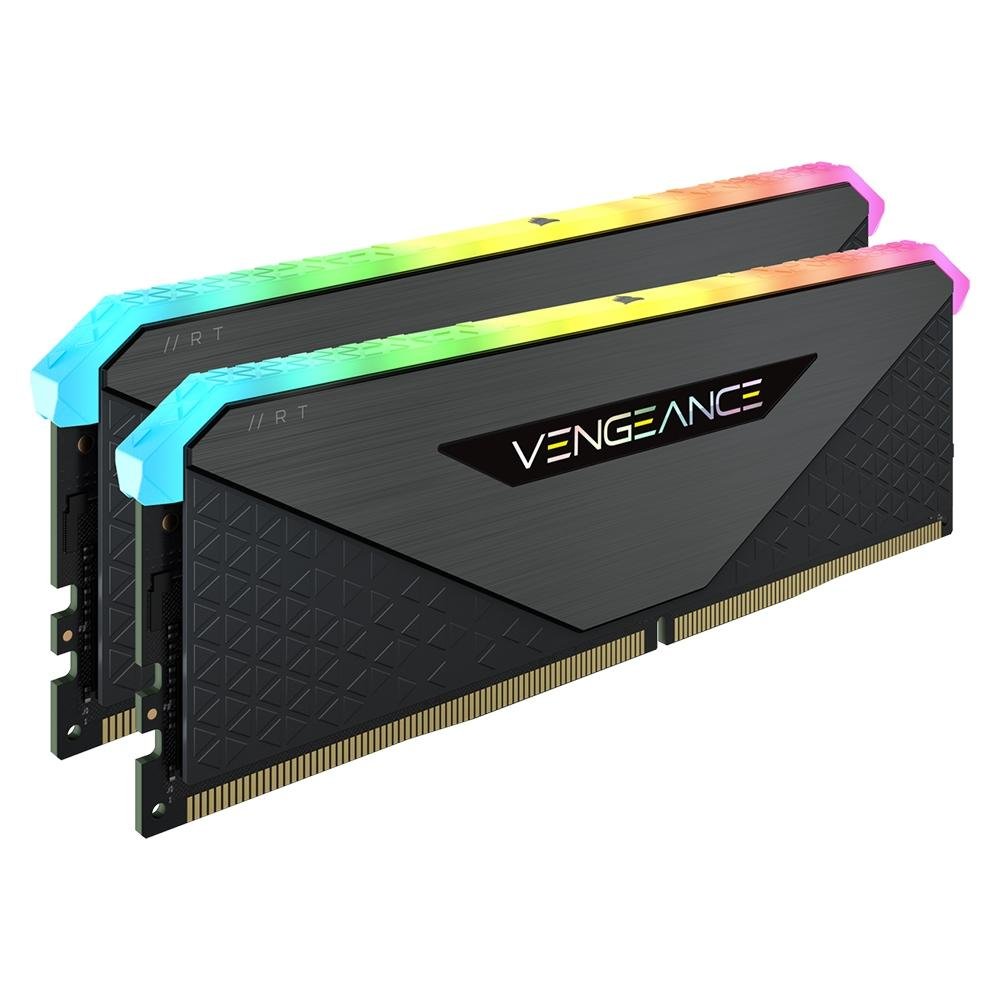 Memória Corsair Vengeance RT, RGB, 16GB (2x8GB), 3200MHz, DDR4, CL16, Preto - CMN16GX4M2Z3200C16 - Imagem 3