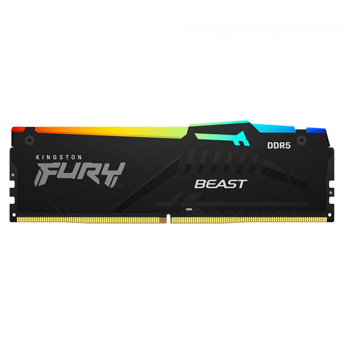 Memória DDR5 8GB, 5600Mhz Kingston Fury Beast EXPO e XMP, RGB, Preta - KF556C36BBEA-8