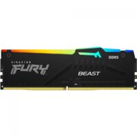 Memória DDR5 16GB Kingston Fury Beast, RGB, 5600Mhz, Preta, Intel XMP e AMD EXPO - KF556C40BBA-16