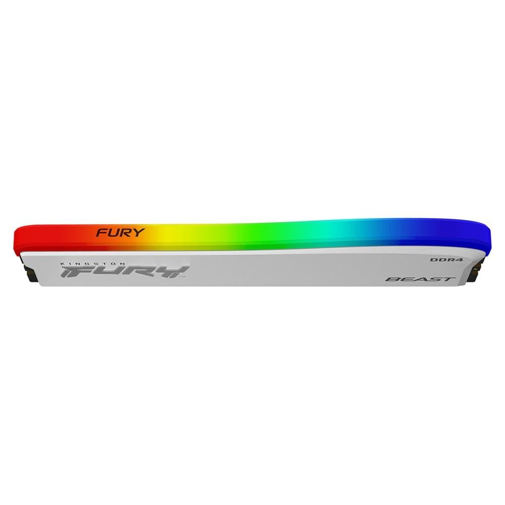 Memória Kingston Fury Beast Edição Especial, RGB, 16GB, 3200MHz, DDR4, CL16, Branco, White - KF432C16BWA/16 - Imagem 3