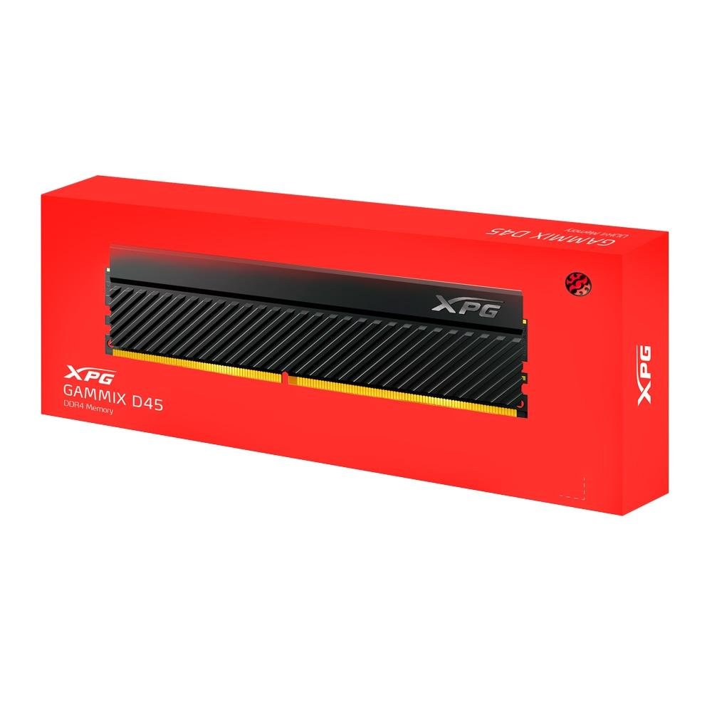 Memória XPG Gammix D45, 8GB, 3200MHz, DDR4, CL16, Preta - AX4U32008G16A-CBKD45 - Imagem 4