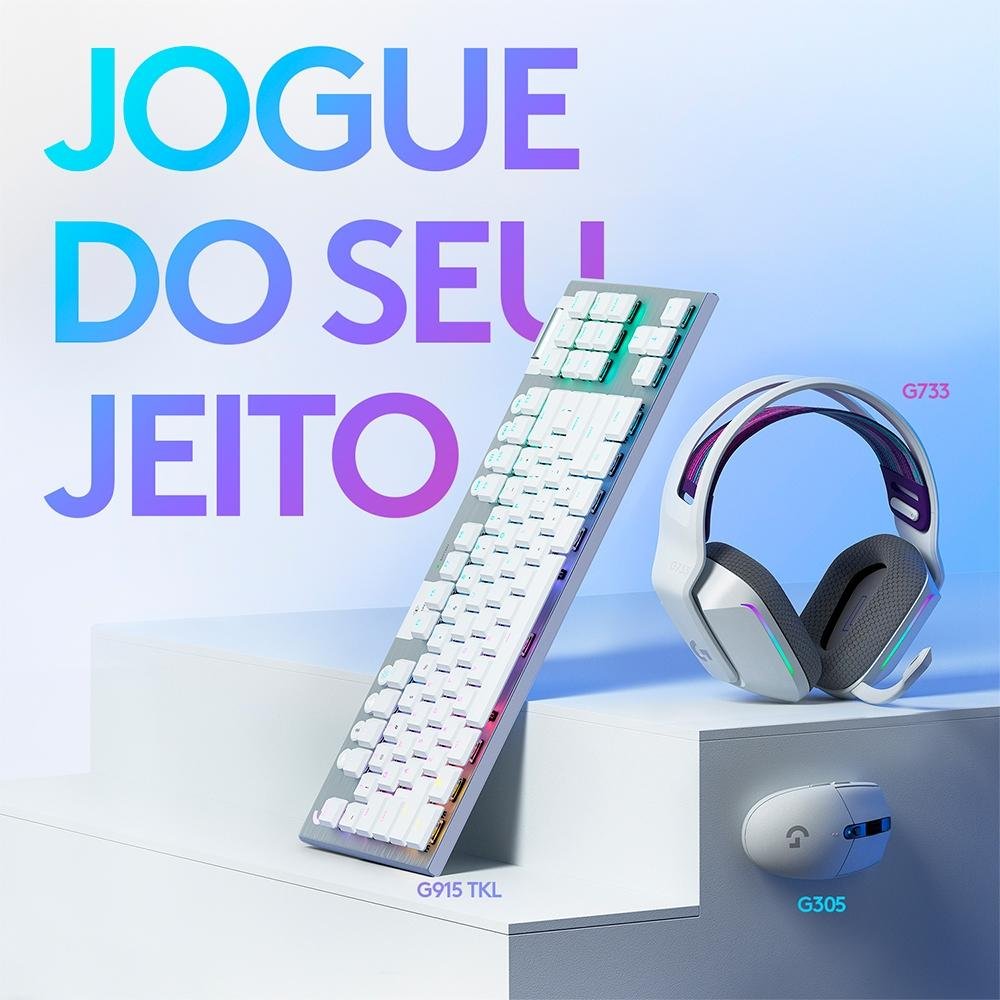 Mouse Gamer Sem Fio Logitech G305 Lightspeed, 12.000 DPI, 6 Botões Programáveis, Branco - 910-005290 - Imagem 4