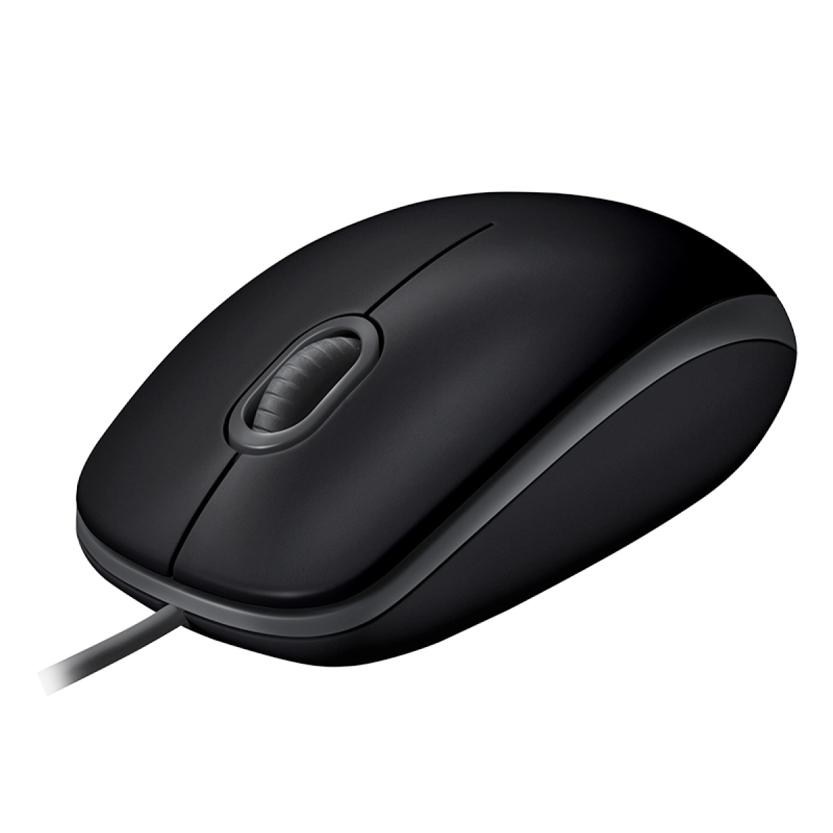Mouse com fio USB Logitech M110 com Design Ambidestro e Facilidade Plug and Play, Preto - 910-006756 - Imagem 4