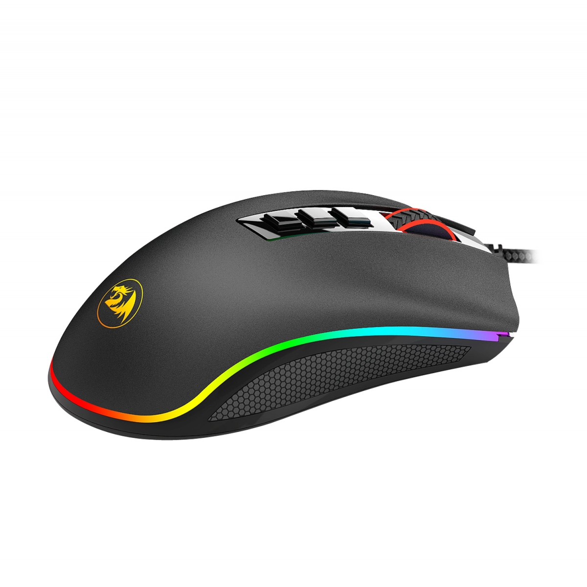 Mouse Gamer Redragon Cobra M711 V2 RGB, 12400 DPI, 7 Botões Programáveis, Preto - M711 - Imagem 4