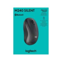 Mouse Sem Fio Logitech M240, Bluetooth, Clique Silencioso, Design Ambidestro Compacto, Grafite - 910-007113