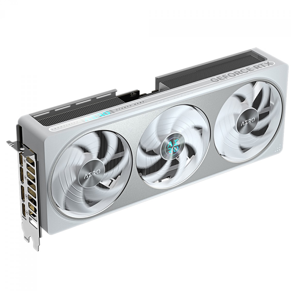 Placa de Vídeo RTX 5070 Branca 12GB Gigabyte NVIDIA GeForce AERO OC, GDDR7, DLSS, Ray Tracing - Imagem 3