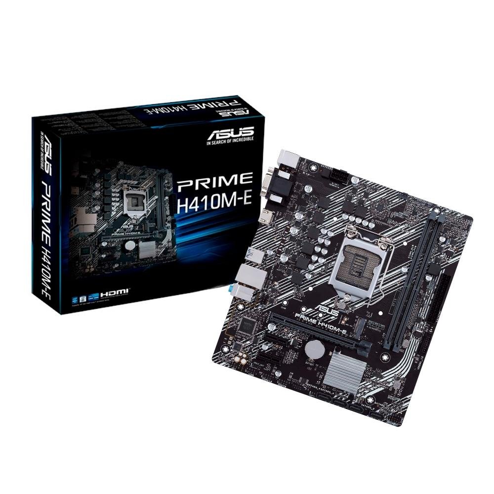 Placa Mãe Asus Prime H410M-E, Intel LGA 1200, mATX, DDR4 - 90MB13H0-C1BAY0