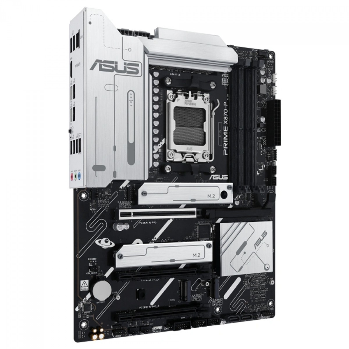 Placa Mãe X870-P Branca Asus Prime, PCI 5.0, AMD AM5, ATX, DDR5, 4x M.2, USB 4.0 - Imagem 3