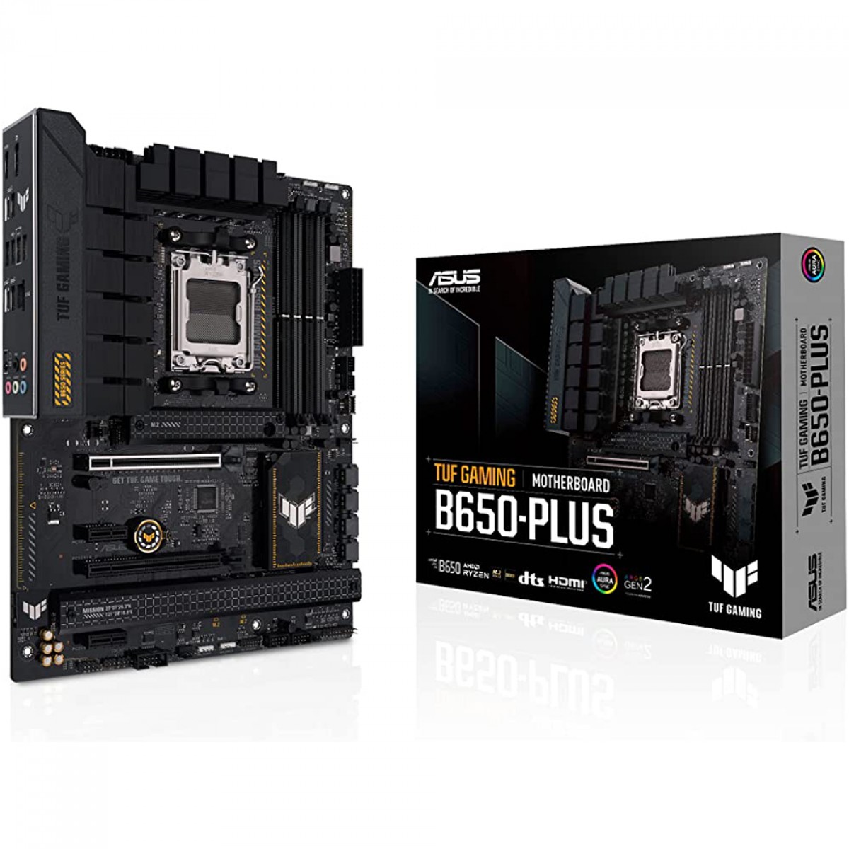 Placa Mãe B650 PLUS Asus TUF Gaming, AMD AM5, ATX, DDR5, RGB, NVME Gen 5