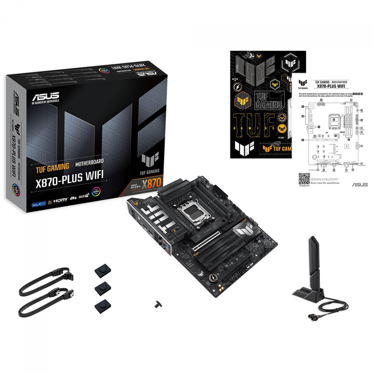 Placa Mãe X870-Plus Asus TUF Gaming WiFi 7, Chipset X870, AMD AM5, ATX, DDR5, USB 4.0 - Imagem 6