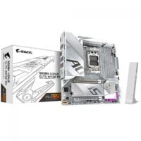 Placa Mãe Branca B850M Aorus ICE Elite WiFi 6E e Bluetooth, AMD AM5, m-ATX, DDR5