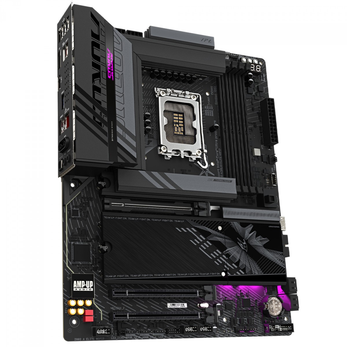 Placa Mae Z890 AORUS ELITE WIFI 7, LGA 1851, 4x DDR5, Thunderbolt 4, USB4 TYPE-C, 4x /M.2, 2.5Gbe - Imagem 3