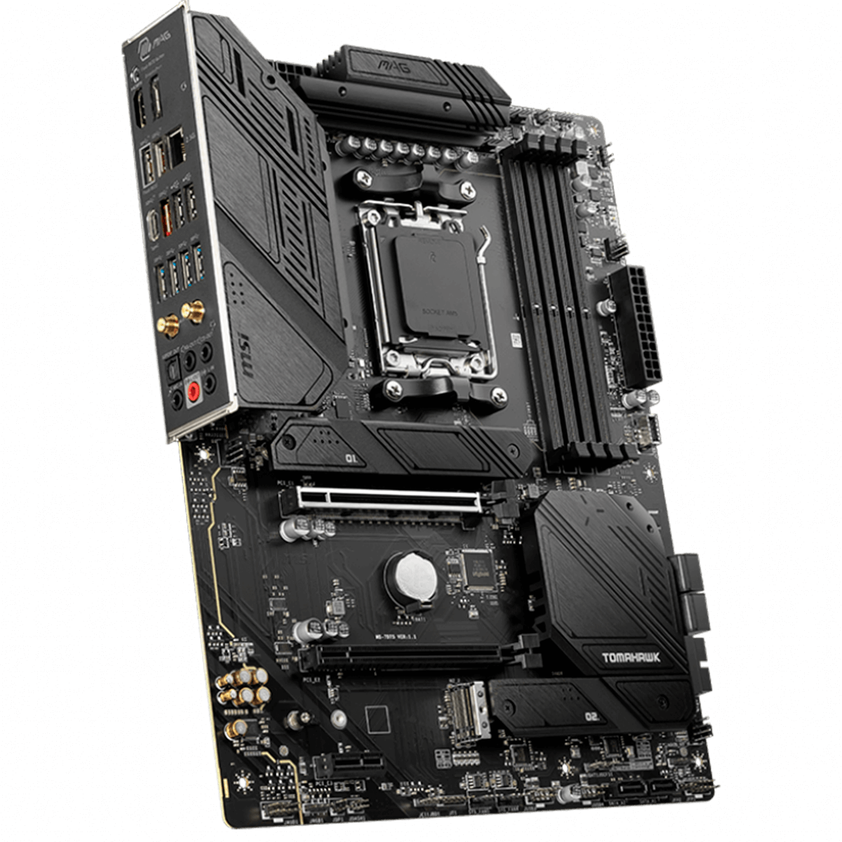 Placa Mãe B650 MSI MAG TOMAHAWK Wifi 6E e Bluetooth, AMD AM5, ATX, DDR5 - Imagem 2