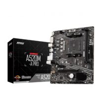 Placa Mãe A520M A PRO MSI, AMD AM4, mATX, DDR4, M2 - A520M-A-PRO