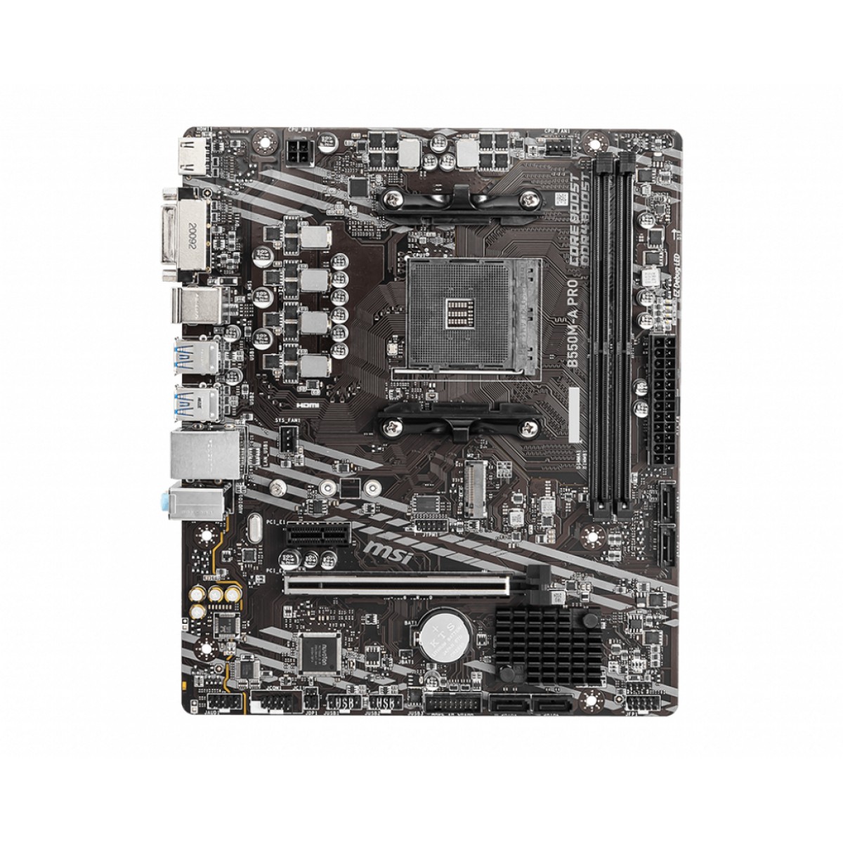 Placa Mãe MSI B550M-A PRO, AMD AM4, mATX, DDR4, Nvme, 6x USB - Imagem 2