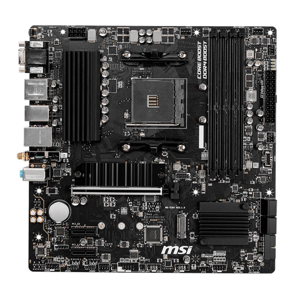Placa Mãe B550M MSI PRO-VDH WIFI e Bluetooth Integrado, AMD AM4, mATX, DDR4, 2X NVME - Imagem 3