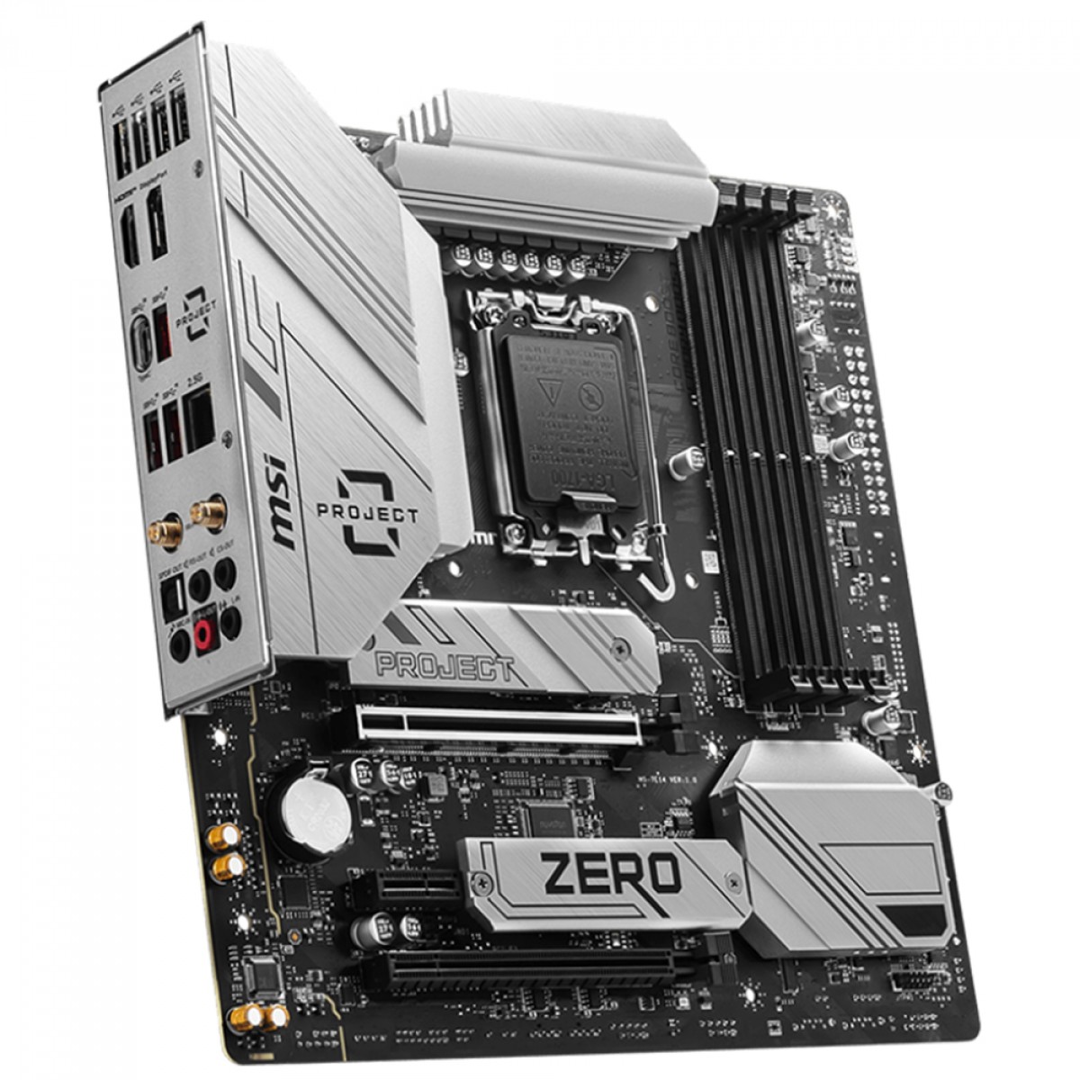 Placa Mãe B760M MSI Project Zero, Chipset B760, WIFI e Bluetooth, Intel LGA 1700, MATX, DDR5 - Imagem 4