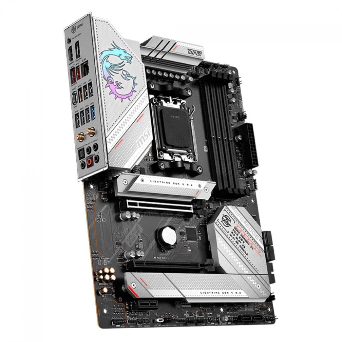 Placa Mãe B650 MSI MPG EDGE Wifi e Bluetooth, AMD AM5, ATX, DDR5 NVME Gen 5 - 911-7E10-002 - Imagem 3