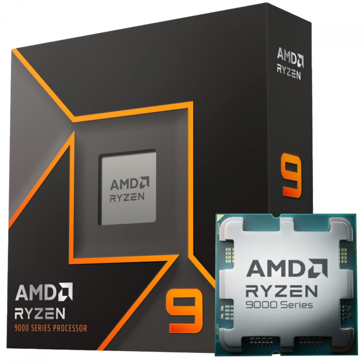 Processador AMD Ryzen 9 9900X, 4.4GHz (5.6GHz Turbo), 12-Cores 24-Threads, AM5 - 100-100000662WOF