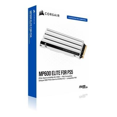 SSD Corsair 2TB MP600 Elite Para PC e PS5 com Dissipador, M.2 NVMe, Leitura 7000MB/s e Gravação 6500MB/s - Imagem 2