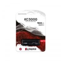 SSD Kingston KC3000 1TB, M.2 2280 NVMe, PCIe 4.0, PC e PS5, Leitura: 7000MB/s e Gravação: 6000MB/s - SKC3000S/1024G