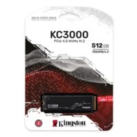SSD Kingston KC3000 512GB, M.2 2280 NVMe, PCIe 4.0, PC e PS5, Leitura 7000MBs e Gravação 3900MBs - SKC3000S/512G