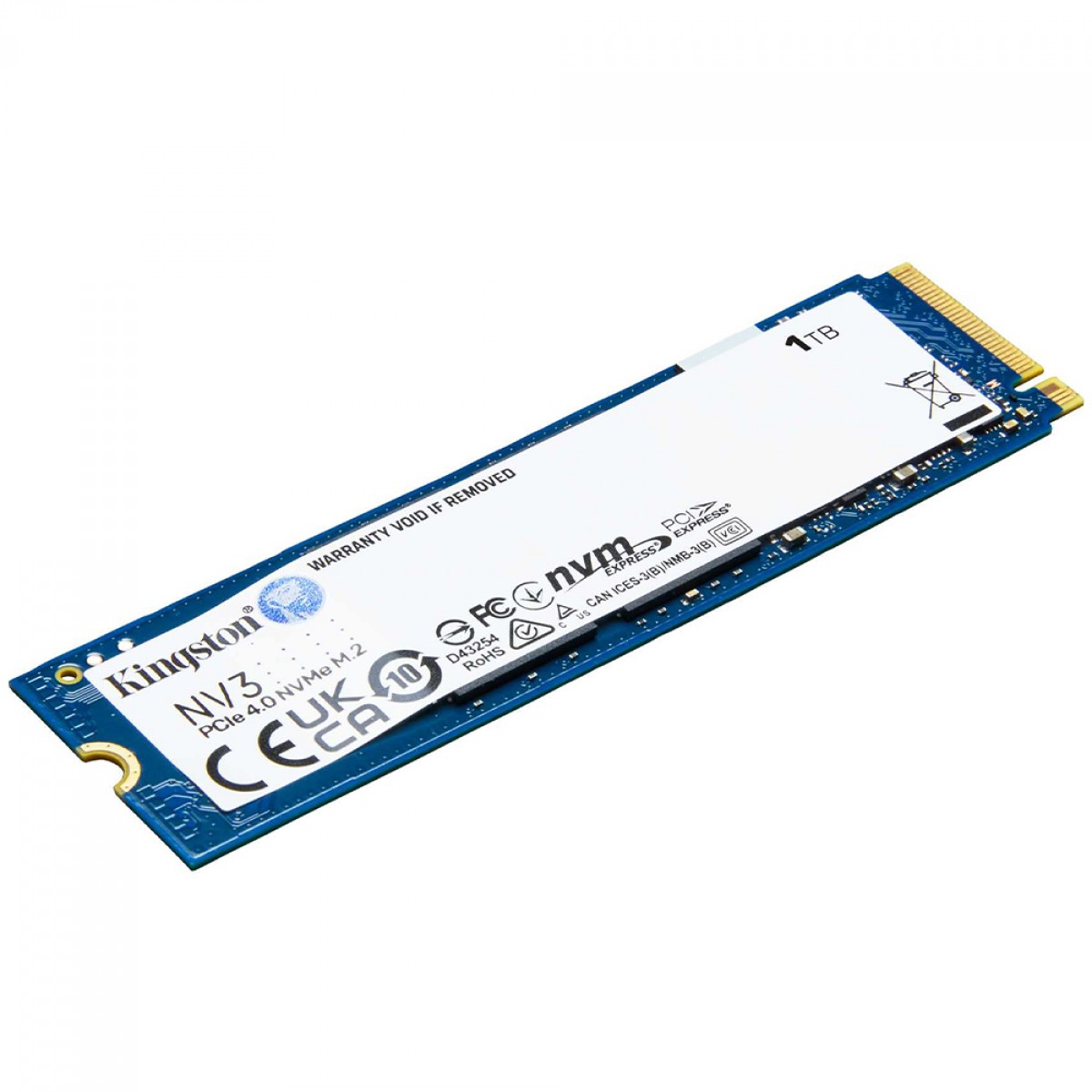 SSD 1TB Kingston NV3, M.2 NVMe, 2280, PCIe 4.0, Leitura 6000MBs e Gravação 4000MBs, SNV3S/1000G - Imagem 3