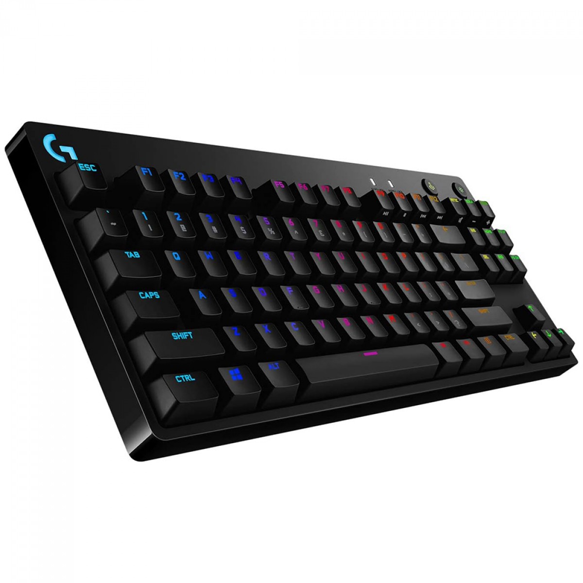 Teclado Mecânico Gamer Logitech G PRO, Layout US, RGB, Design TKL, Cabo Destacável, Switch GX Blue Clicky - 920-009388 - Imagem 2