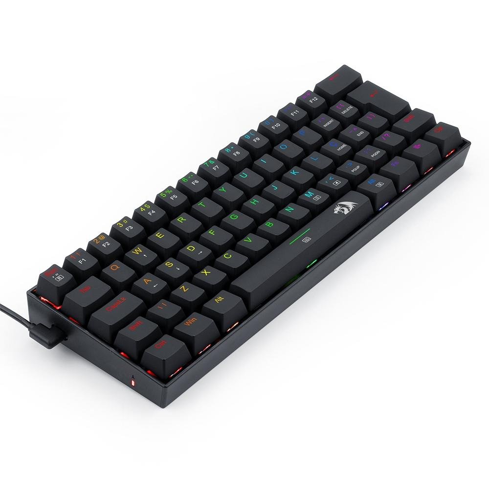 Teclado Mecânico Gamer Redragon Dragonborn, RGB Preto, Switch Brown, 60%, ABNT2 - K630RGB-1 - Imagem 4