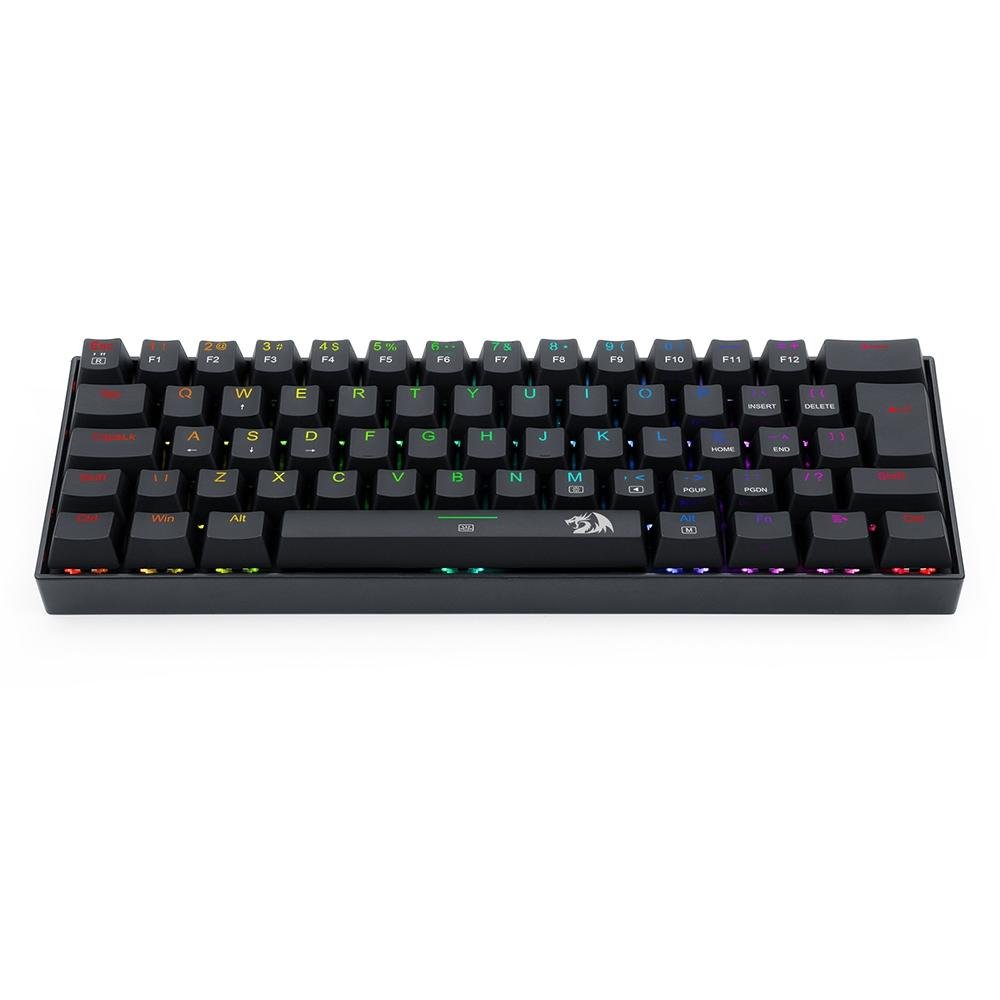 Teclado Mecânico Gamer Redragon Dragonborn, RGB Preto, Switch Brown, 60%, ABNT2 - K630RGB-1 - Imagem 5