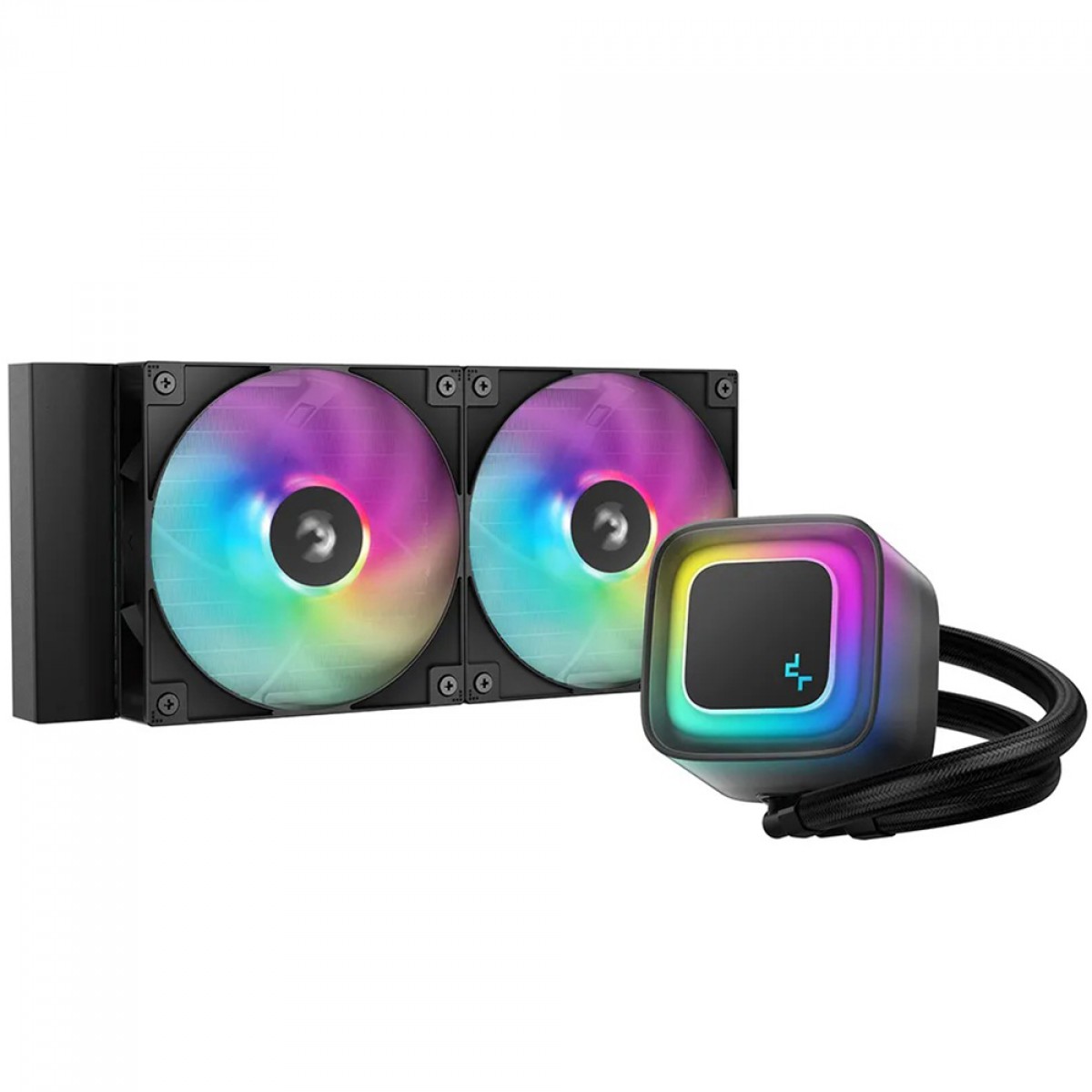 Water Cooler DeepCool LE240 V2, ARGB, 240mm, Intel-AMD, Preto, R-LE240-BKAMMC-G-2 - Imagem 2