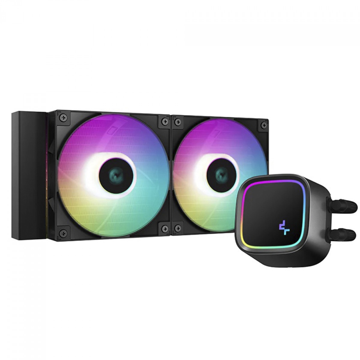 Water Cooler DeepCool LE520, ARGB, 240mm, Intel LGA 1700 e AMD AM5, Preto - Imagem 2