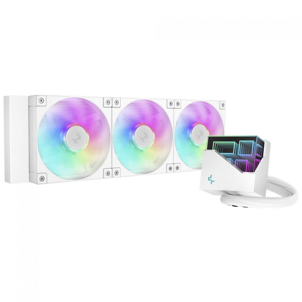 Water Cooler DeepCool LT360 WH ARGB, 360mm, Intel-AMD, Branco - R-LT360-WHAMNC-G-1