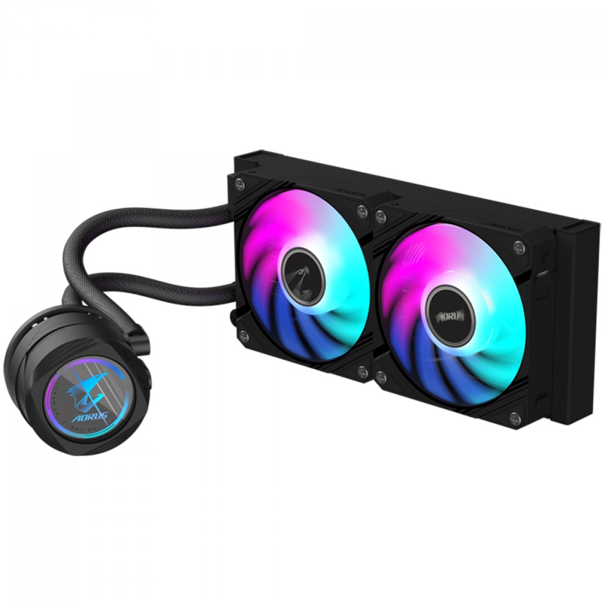 Water Cooler Gigabyte Aorus Waterforce II 240, ARGB, 240mm, Preto, Intel-AMD - Imagem 2