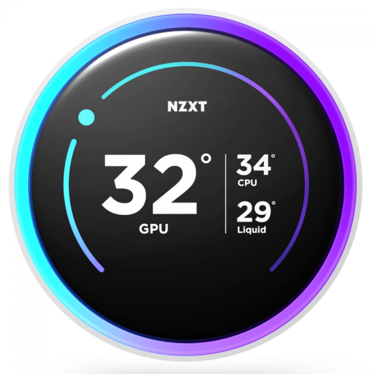Water Cooler NZXT Kraken Elite Branco New 360 com Fans RGB, 360mm, Display LCD, Intel/AMD - Imagem 3