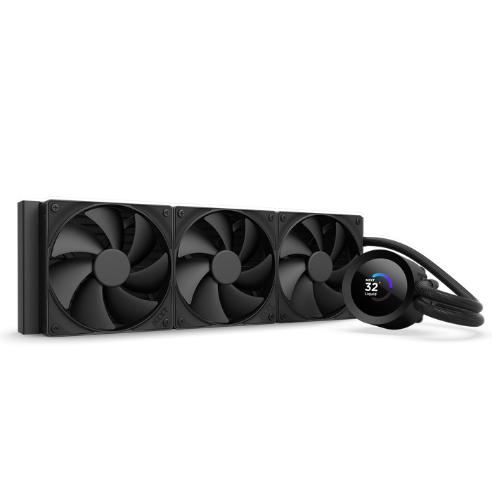 Water Cooler NZXT Kraken Plus, 360mm, Display LCD, Intel/AMD, Preto - RL-KN36E-B2