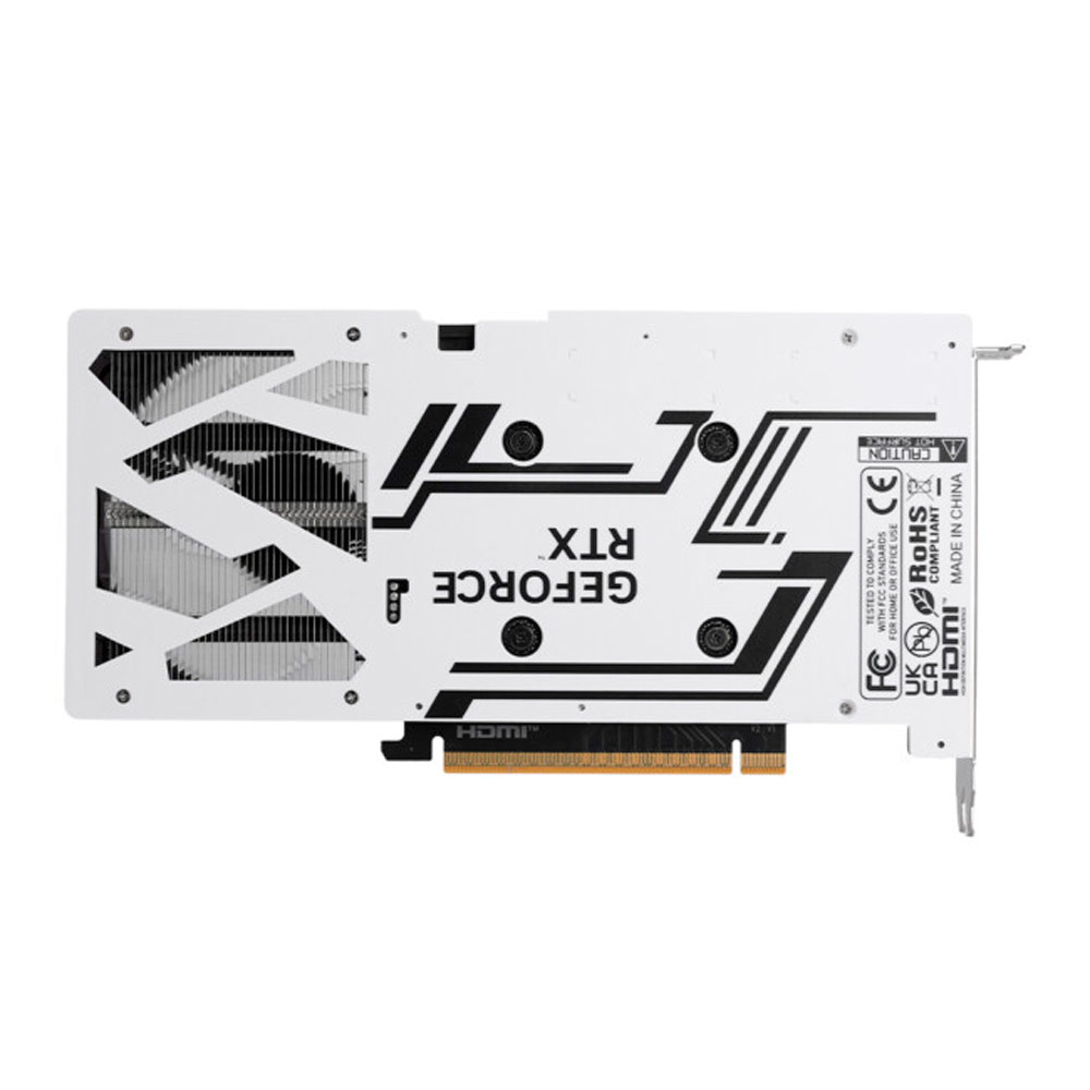 Placa de Video Branco RTX 5050 Galax GeForce 1-Click OC 8GB GDDR7, DLSS 4 e Ray tracing - Imagem 5
