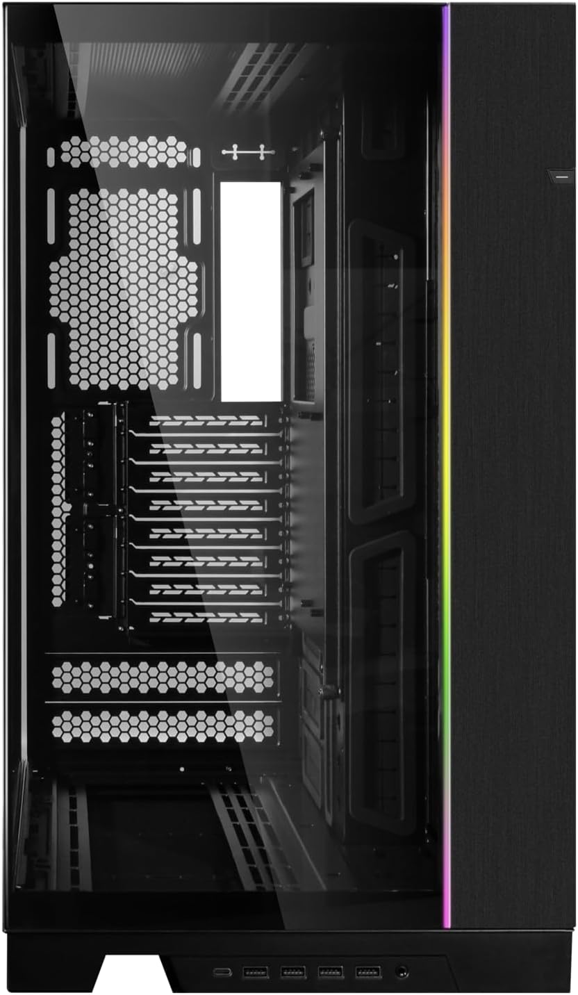 Gabinete Dynamic EVO XL Preto Lian Li O11, ARGB, Full Tower, Vidro Temperado - DEXL-BLACK