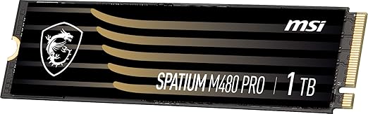 SSD 1 TB MSI Spatium M480 PRO, PCIe, NVMe, M.2, Leitura: 7400MB/s e Gravação: 6000MB/s - Imagem 3