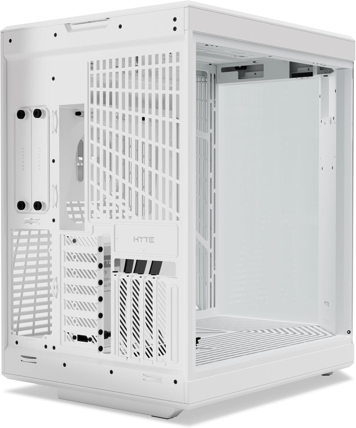 Gabinete Hyte Y70 Branco Tela LCD 2.5K 14.9 Pol Touch Infinite Integrada, EATX, Kit GPU Vertical incluído - Imagem 4